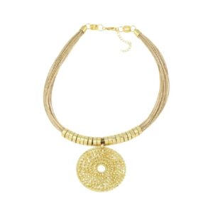 Collar Maxi Reina Victoria dorado