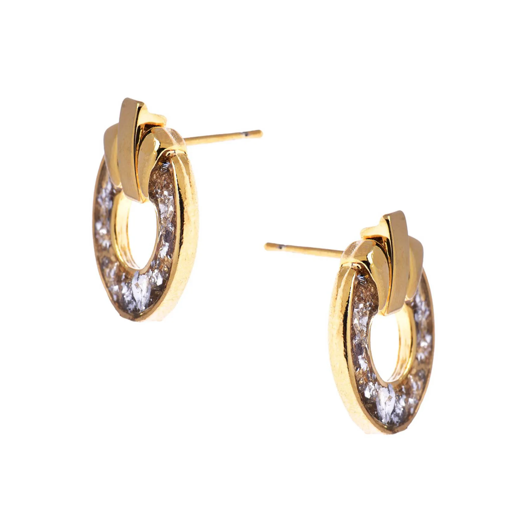 Pendientes Clave Oro y Plata - Imagen 2