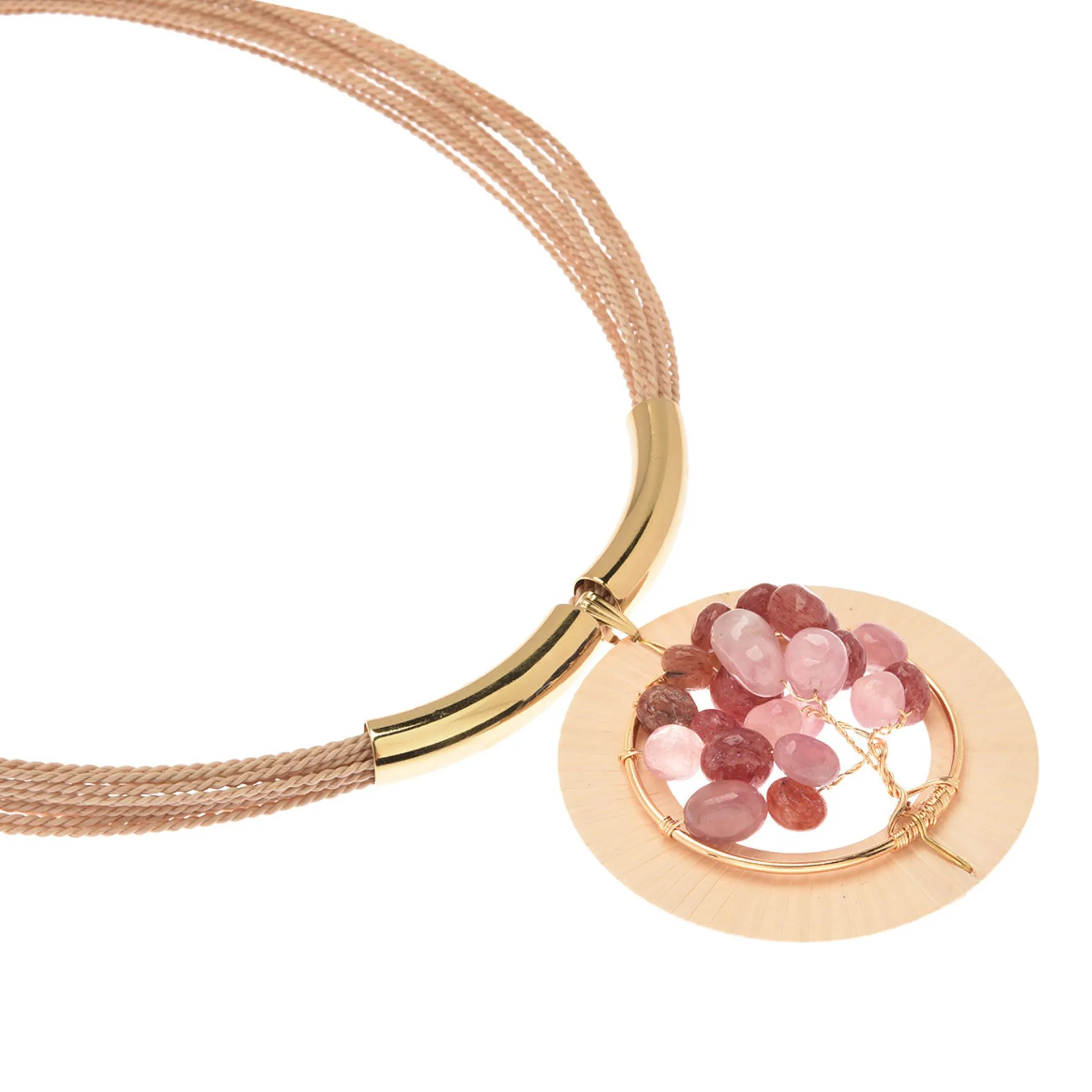 Collar Maxi Árbol de Vida Piedra Redonda - Imagen 2