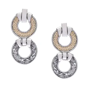 Pendientes Otto Diamante y Plata