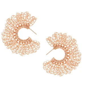 Pendientes Argolla Clavo Dorado