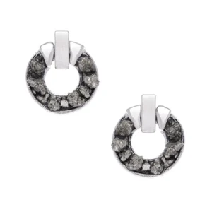Pendientes Clave Diamante y Pirita