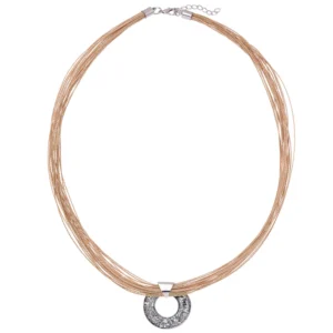 Collar Sol Diamante y Plata