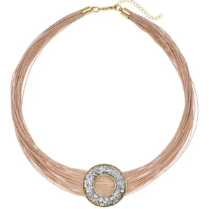 Collar Orbital Oro y Plata