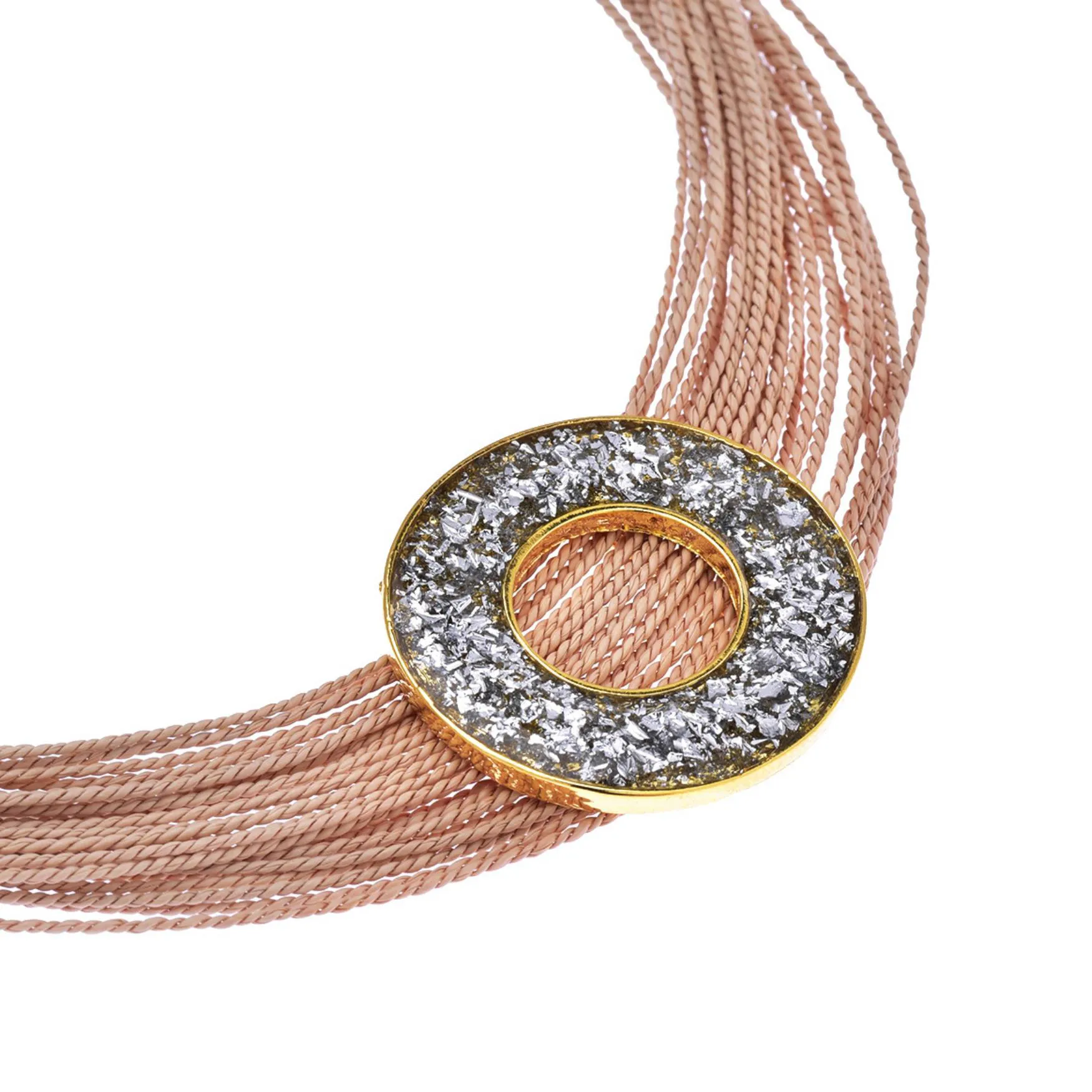Collar Orbital Oro y Plata - Imagen 2