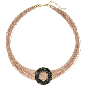 Collar Orbital Pirita Oro